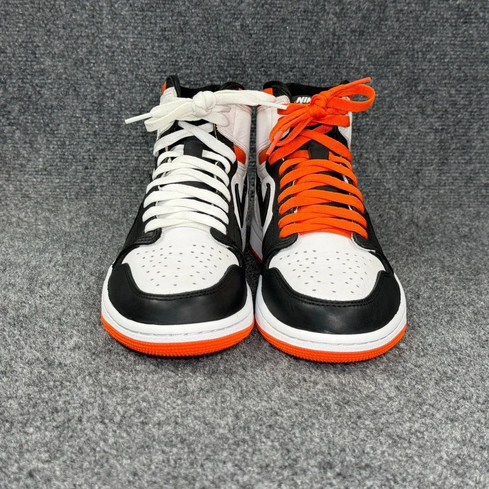 Jordan 1 Retro High OG Shoes Men's 8‎ Electro Orange Retro Athletic Sneakers